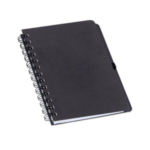 CADERNETA EM KRAFT COM PORTA CANETA